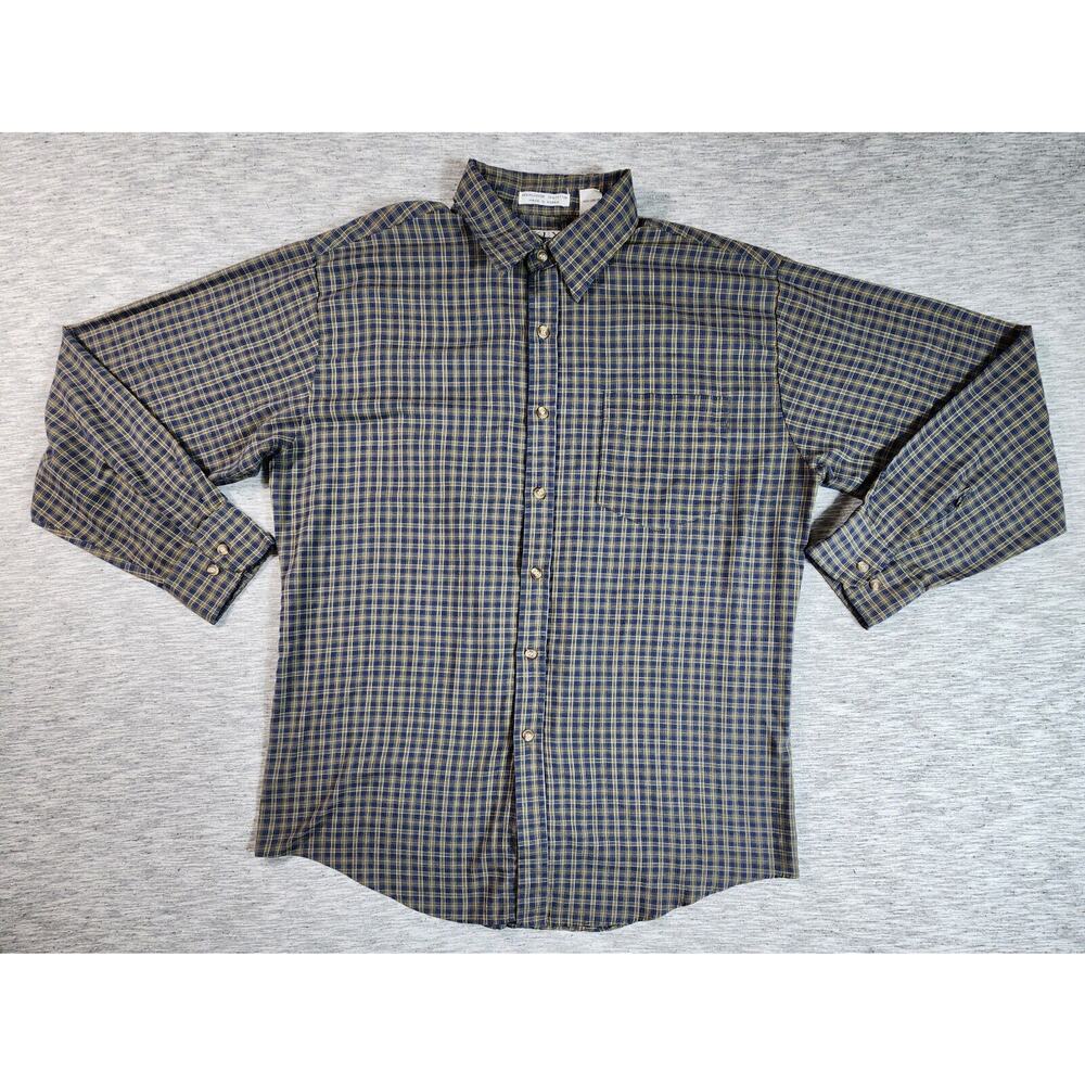 Key Elements Lightweight Long Sleeve Button Up Dress Shirt Mens Size Large